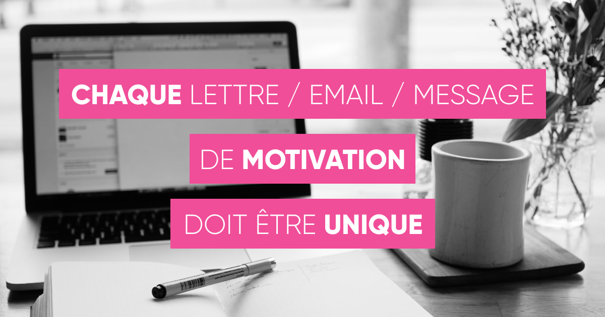 Faites des lettres de motivation personnalisées !