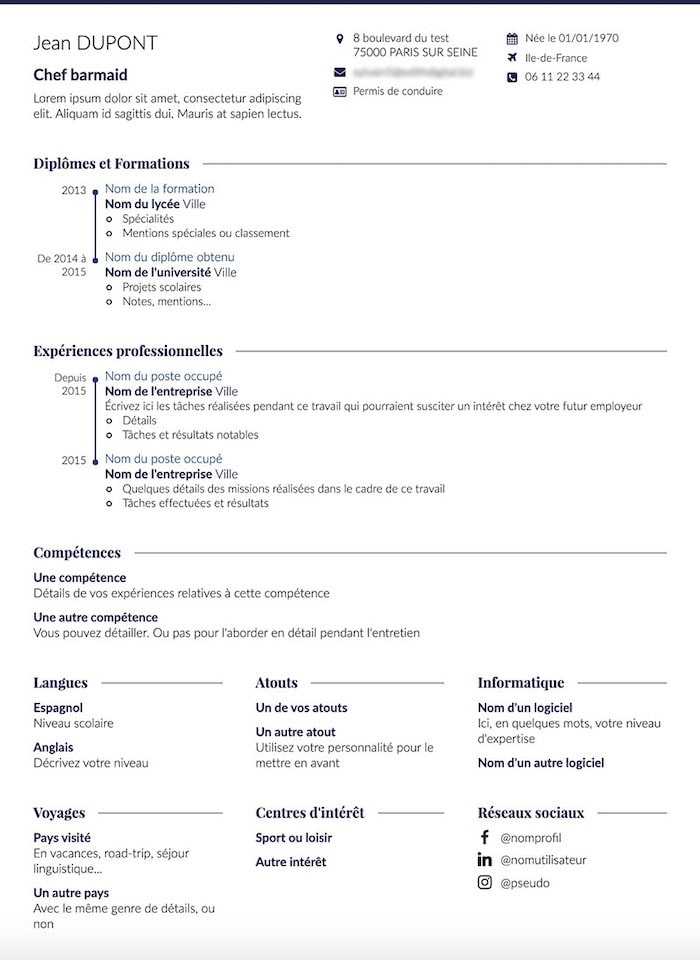 CV Lignes