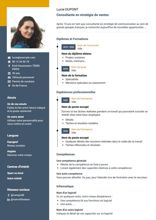 CV Consulat
