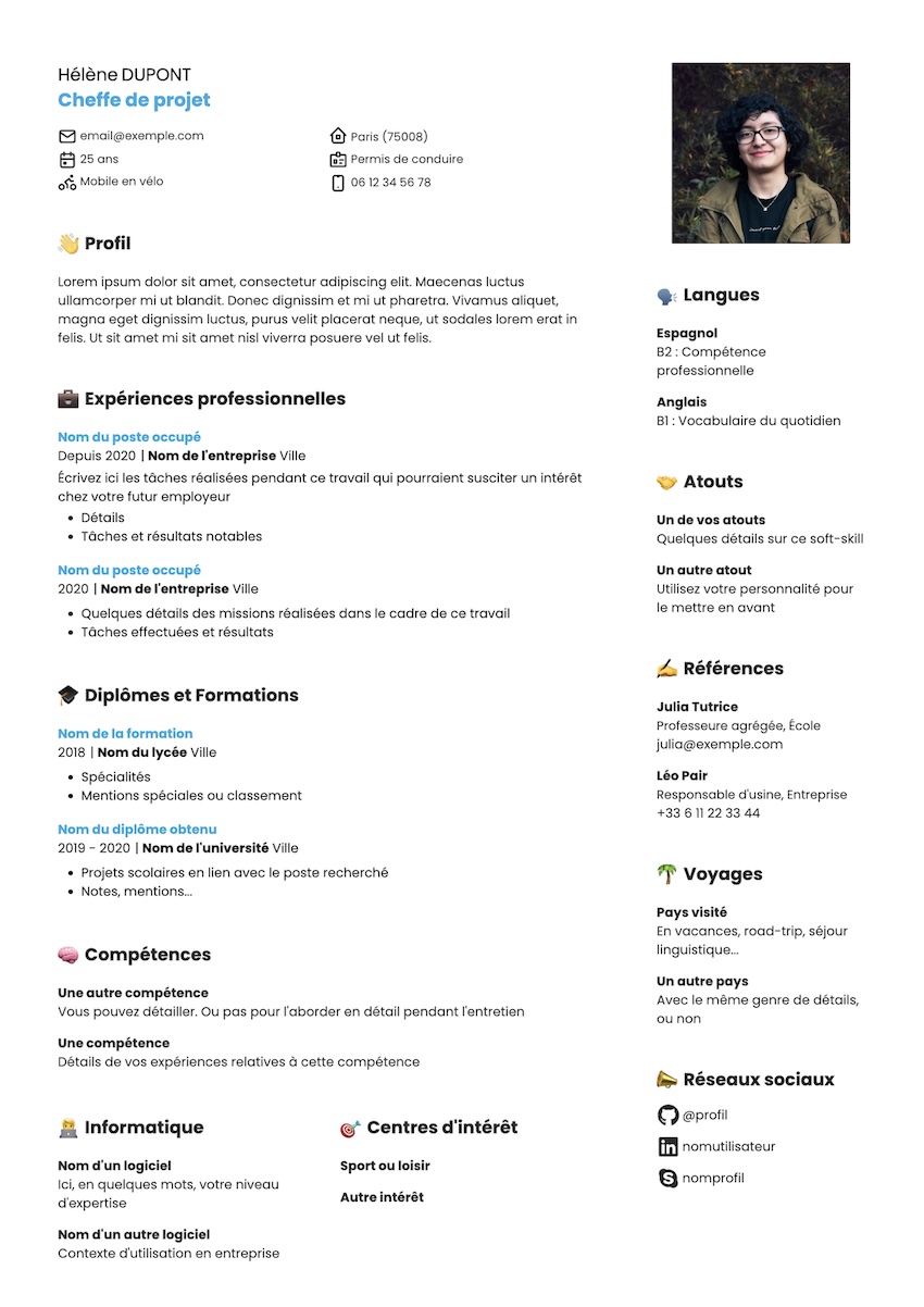 CV Claire