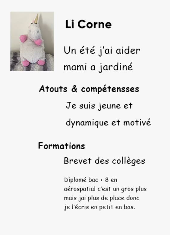 Je suis une licorne