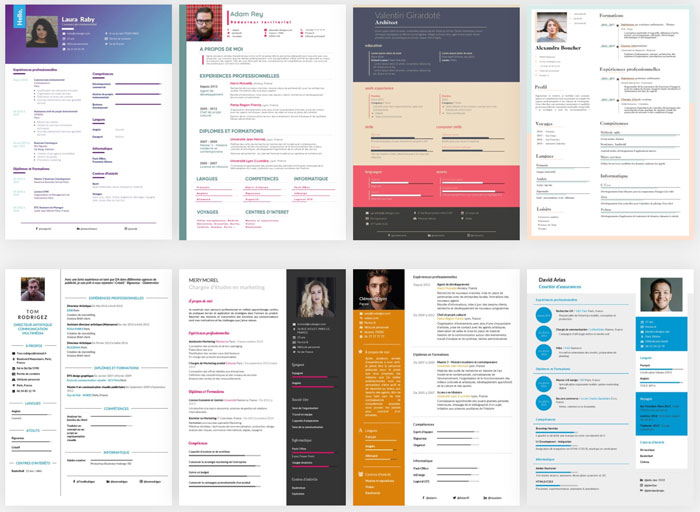 Des modèles de CV attractifs pour tous les goûts