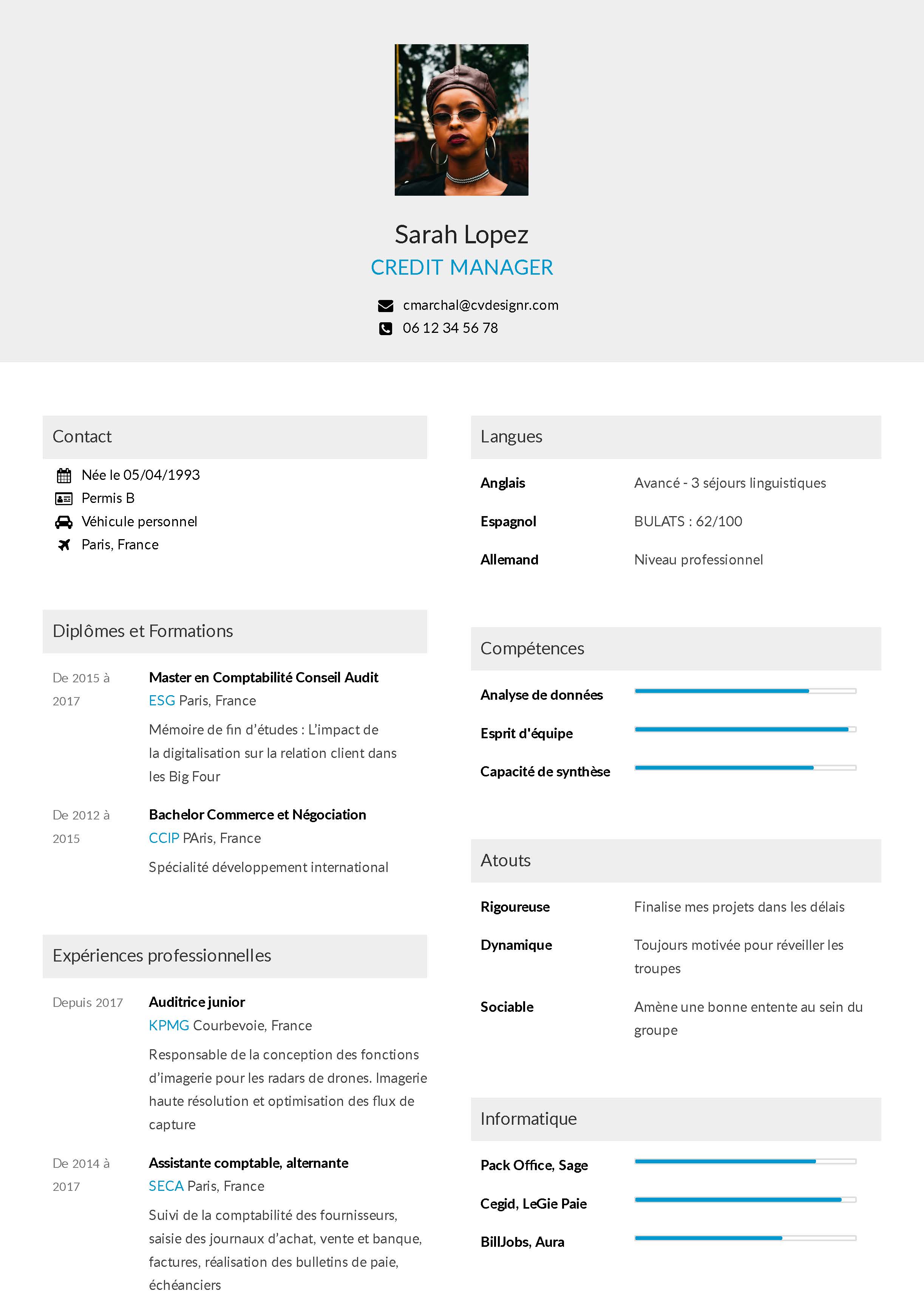 Modèle de CV ALTER