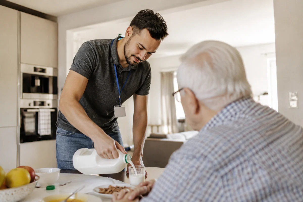 Aide à domicile chez personne âgée