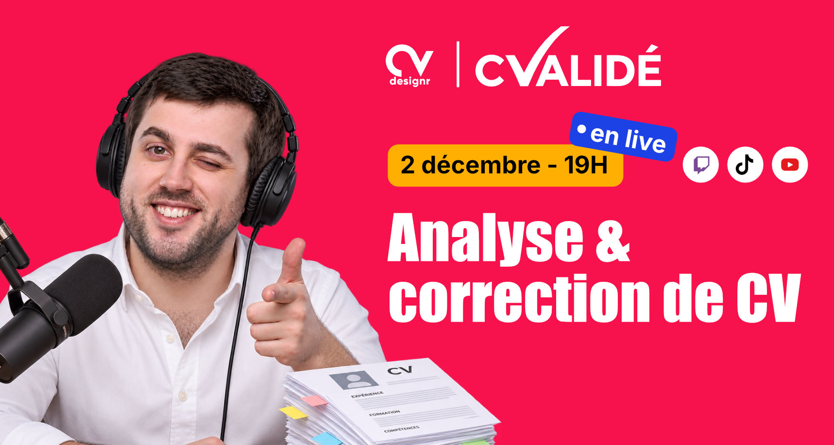 Miniature — CValidé #22 : Analyse et correction de CV